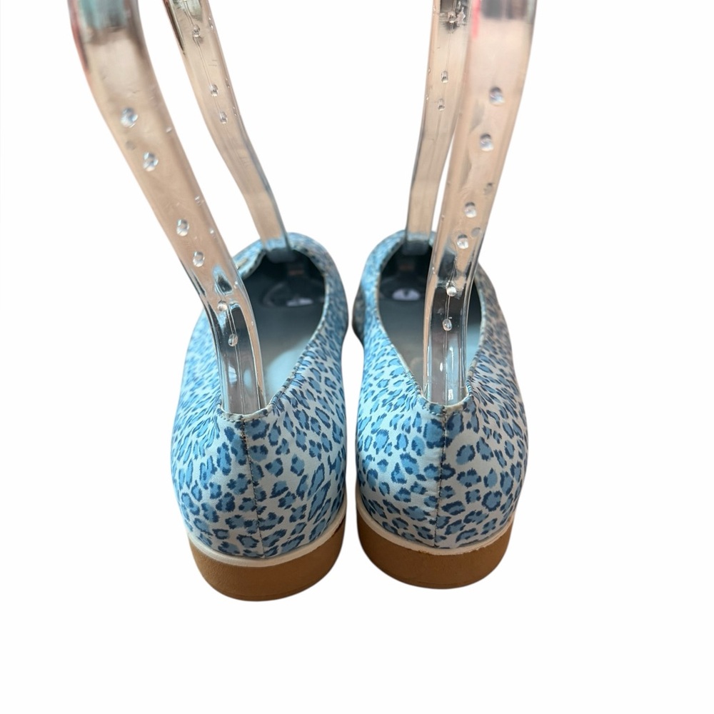 Bottega Veneta Made in Italy Blue Leopard Fabric Slip On Loafers Women’s Sz 8 - Picture 7 of 13